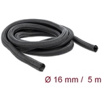 Delock Fonott kábelharisnya önzáródó 5 m x 16 mm fekete