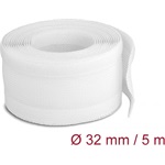 Delock Fonott kábelharisnya tépőzárral 5 m x 32 mm fehér