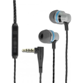 Delock Fülhallgató 4 tűs 3,5 mm-es sztereo jack csatlakoztatóval, mikrofon és hangszabályozó