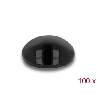 Delock Fumi alátét öntapadós 5 x 2 mm 100 db. fekete