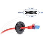 Delock Gumi kábelhüvely átmérője, kerek 35 mm fekete 2 db.