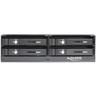 Delock HDD 2.5" SATA backplane fekete