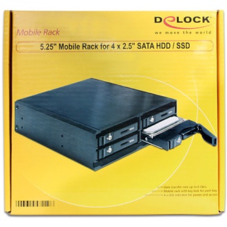 Delock HDD 2.5" SATA backplane fekete