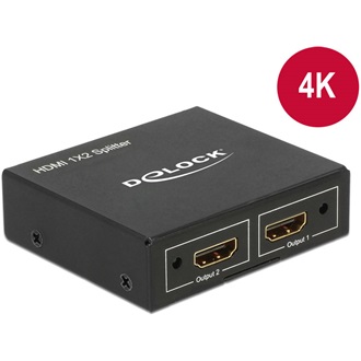Delock 2 portos HDMI splitter 4K