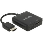 Delock HDMI -> Jack stereo 3,5mm Toslink S/PDIF M/F audio extractor 0.15m fekete 4K