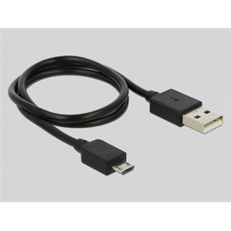 Delock HDMI Displayport mini USB-C -> HDMI 2.0 M/M adapter 1.8m fekete