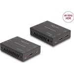 Delock Cat.6  4K 60Hz 70m HDMI KVM extender fekete