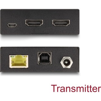 Delock Cat.6  4K 60Hz 70m HDMI KVM extender fekete