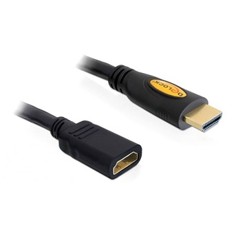 Delock HDMI 1.4 M/F video jelkábel 3m 3D support fekete