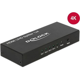 Delock UHD 4 portos HDMI splitter