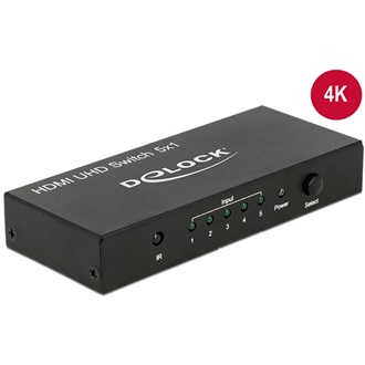 Delock UHD 4K 5 portos HDMI switch