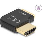 Delock HDMI 2.0 -> HDMI 2.0 M/F adapter fekete 90° jobb