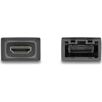 Delock HDMI 2.0 -> HDMI-E M/F adapter fekete