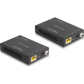 Delock HDMI 2.0 -> RJ45 CAT6 UTP F/F extender fekete 50m