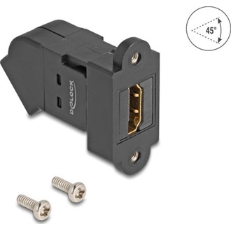Delock HDMI 2.1 F/F keystone modul fekete