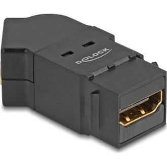 Delock HDMI 2.1 F/F keystone modul fekete