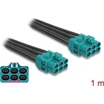 Delock HDMTD Z kábel hat anya - HDMTD Z hat anya 1 m