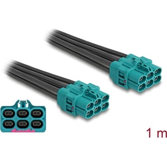 Delock HDMTD Z kábel hat anya - HDMTD Z hat anya 1 m