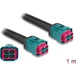 Delock HDMTD Z quad kábel anya - HDMTD Z quad anya 1 m IP67 védelmi osztályú