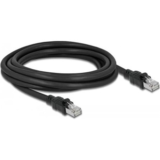 Delock RJ45 CAT6A F/UTP -> RJ45 CAT6A F/UTP M/M adatkábel 3m fekete