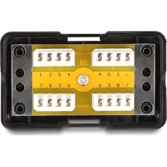 Delock Hálózati kapcsolat doboz LSA Cat.6, fekete