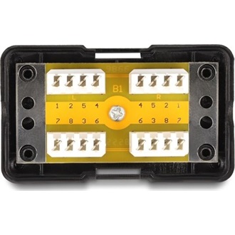 Delock Hálózati kapcsolat doboz LSA Cat.6, fekete