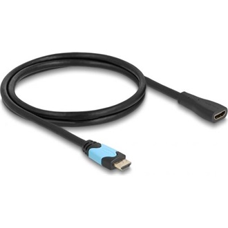 Delock HDMI 2.1 -> HDMI 2.1 M/F video kábel 1m fekete