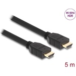 Delock HDMI 2.1 -> HDMI 2.1 M/M video kábel 5m fekete