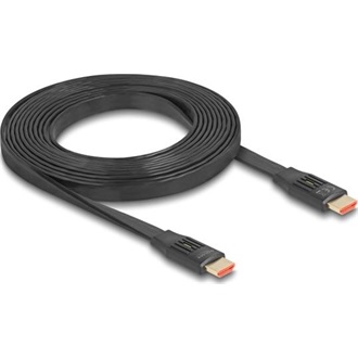 Delock HDMI 2.1 -> HDMI 2.1 M/M video kábel 3m fekete Flat