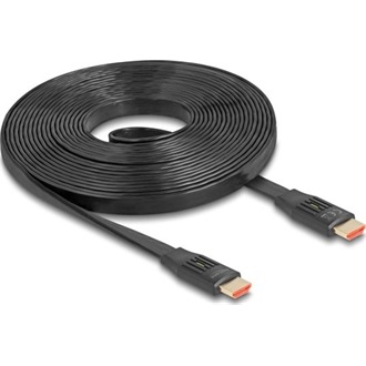 Delock HDMI 2.1 -> HDMI 2.1 M/M video kábel 5m fekete Flat