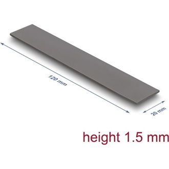 Delock Hővezető párna 120 x 20 x 1,5 mm M.2 modulokhoz 3,2 W/mK   alacsony olaj szivárgás