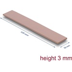 Delock Hővezető párna 120 x 20 x 3 mm M.2 modulokhoz 3,0 W/mK   nem szilikon anyagú