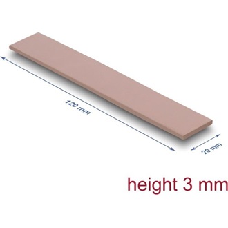 Delock Hővezető párna 120 x 20 x 3 mm M.2 modulokhoz 3,0 W/mK   nem szilikon anyagú