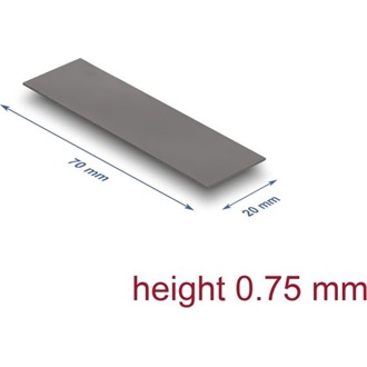Delock Hővezető párna 70 x 20 x 0,75 mm M.2 modulokhoz 3,0 W/mK