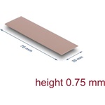 Delock Hővezető párna 70 x 20 x 0,75 mm M.2 modulokhoz 3,0 W/mK   nem szilikon anyagú