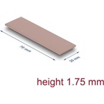 Delock Hővezető párna 70 x 20 x 1,75 mm M.2 modulokhoz 3,0 W/mK   nem szilikon anyagú