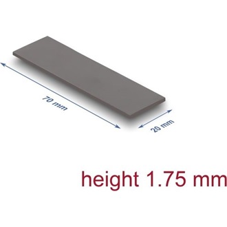 Delock Hővezető párna 70 x 20 x 1,75 mm M.2 modulokhoz 3,2 W/mK   alacsony olaj szivárgás