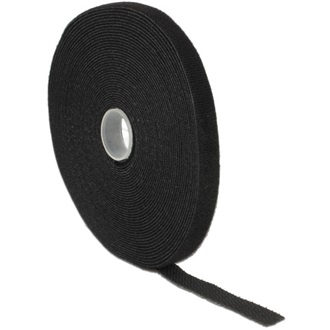 Delock 10mx13mm tépőzáras kábelkötegelő kábelkötegelő fekete