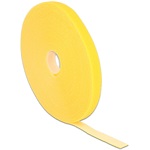 Delock 10mx136mm tépőzáras kábelkötegelő sárga
