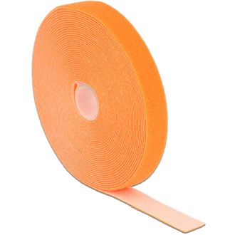Delock 10mx20mm tépőzáras kábelkötegelő narancssárga