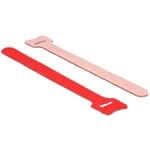 Delock 150x12mm tépőzáras kábelkötegelő piros 10db
