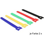 Delock tépőzáras rögzító 150x12mm színes 10db