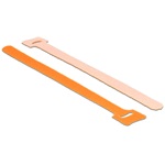 Delock 200x12mm tépőzáras kábelkötegelő narancssárga 10db