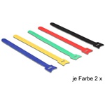 Delock tépőzáras rögzító 240x12mm színes 10db