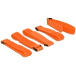 Delock 300x20mm tépőzáras kábelkötegelő narancssárga 5db