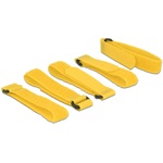 Delock 300x20mm tépőzáras kábelkötegelő sárga 5db