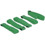 Delock 300x20mm tépőzáras kábelkötegelő zöld 5db