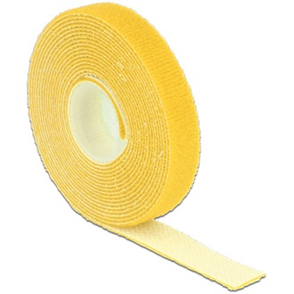 Delock 3mx13mm tépőzáras kábelkötegelő sárga