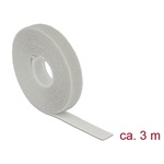 Delock Hurkolható rögzítők, 3 m x 13 mm (H x Sz) tekercs, szürke