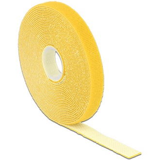 Delock 5mx13mm tépőzáras kábelkötegelő sárga